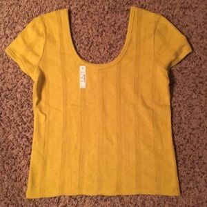 Madewell Pointelle Ribbed Tee